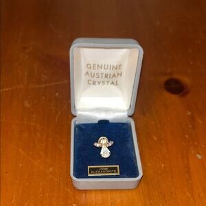 Guardian Angel Crystal Birthstone June Alexandrite Lapel Pin Austrian